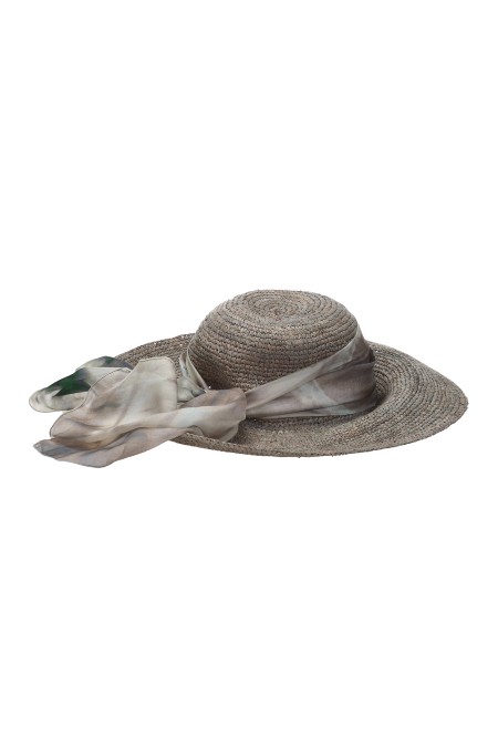 Shop ANTONELLI  Cappello: Antonelli cappello a tesa larga con foulard.
Composizione: 100% rafia.
Fabbricato in Italia.. ZAGABRIA G0620 6207-125